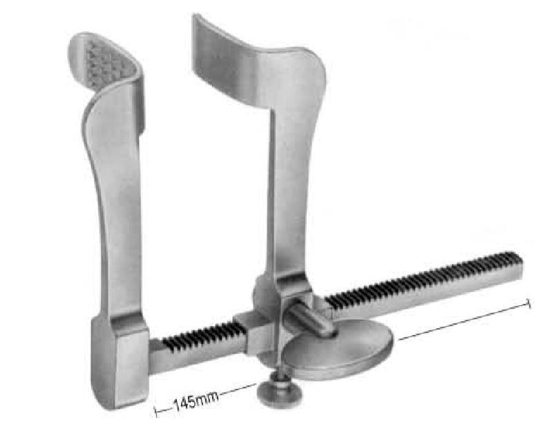 Tuffier Rib Spreaders, S/S, (A=32mm, B=19mm, C=110mm)