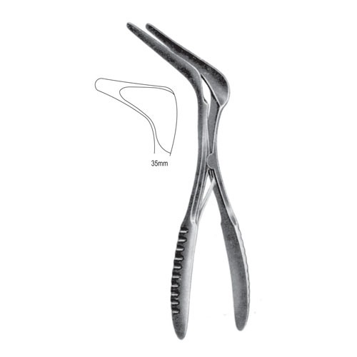 Cottle Nasal Specula 14cm, 35mm (Dull Black Chromium Plated)