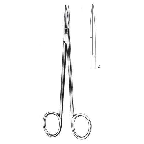 Kelly Abdominal Scissors, Fig 2, Str, 18cm