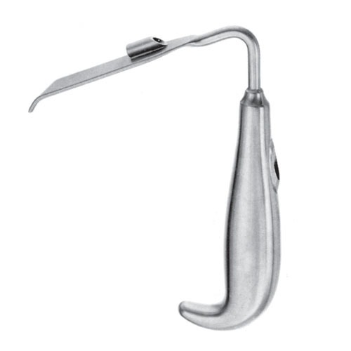 Soft Tissur Retractor14.0cm With Fiber Optic Cable Fitting 25x140mm