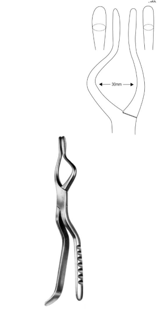 Rowe (Left) Disimpaction Forceps, 23.5cm