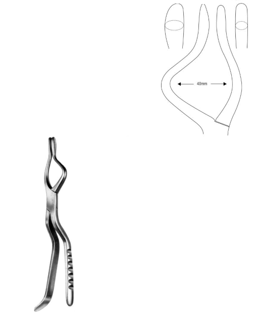 Rowe (Left) Disimpaction Forceps, 24.5cm