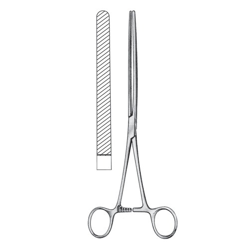 Doyen Intestinal Clamp Forceps, Str, 21cm