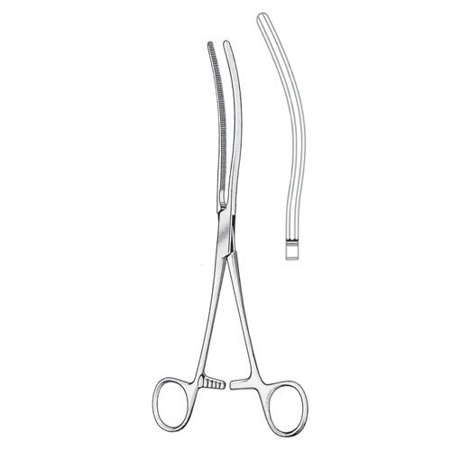 Kocher Intestinal Clamp Forceps, Curved, 22cm