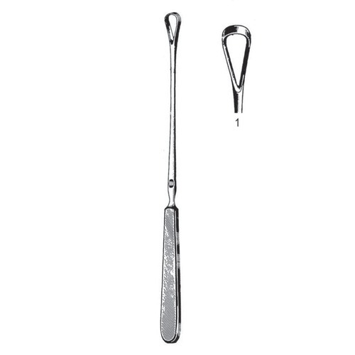 Sims Uterine Curettes, Blunt, 25cm