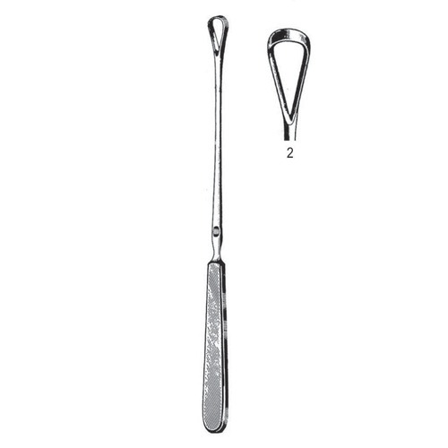 Sims Uterine Curettes, Blunt, 25cm