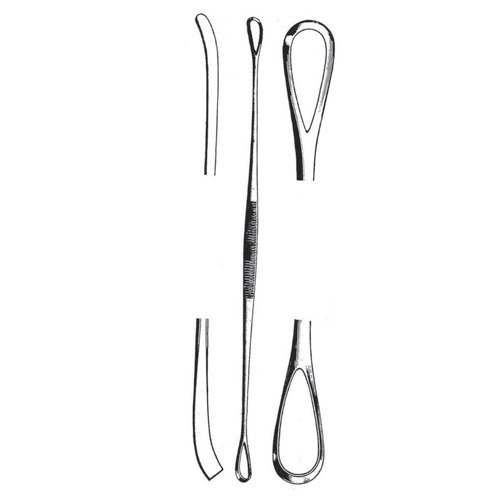 Uterine Curettes, Sharp/Blunt, 27cm