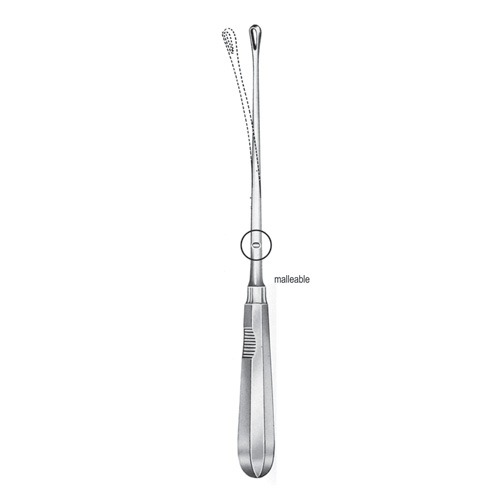 Recamier Uterine Curettes, Sharp, 06 mm, (Malleable)