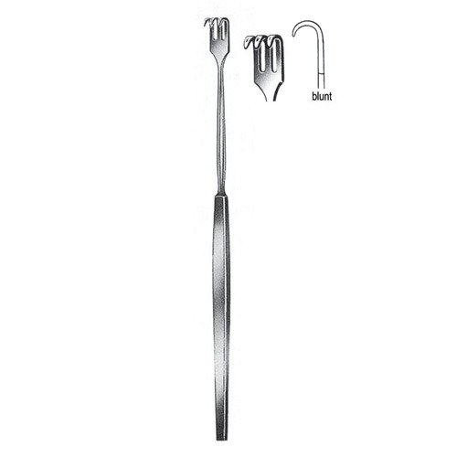 Retractor, Blunt, 3 Prongs, 16cm