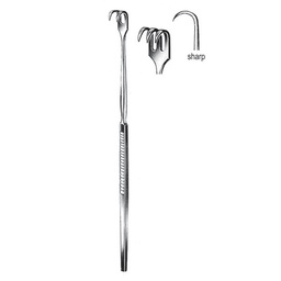 [RI-154-03] Retractor, Sharp, 3 Prongs, 16cm