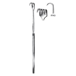 [RI-154-04] Retractor, Sharp, 4 Prongs, 16cm