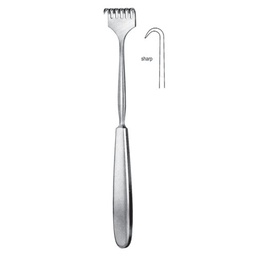 [RI-214-01] Volkmann Retractor, 1 Prongs, Sharp, 23cm