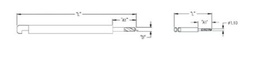 [FDB-11] Facial Drill Bit For Surgical, Ø 1.0mm, 65mm, 8mm