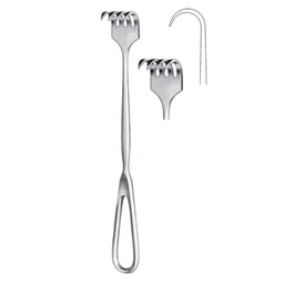 [RI-238-04] Retractor, 4 Prongs, Sharp, 22cm