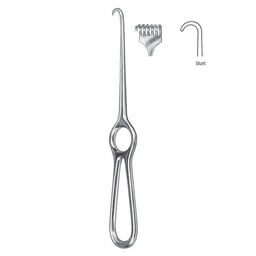 [RI-222-06] Volkmann Retractor, 6 Prongs, Blunt, 21.5cm