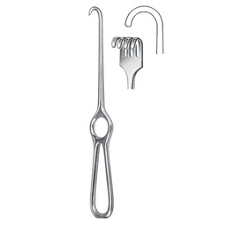 [RI-236-04] Kocher Retractor, 4 Prongs, Blunt, 22cm