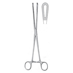 [RH-152-25] Rampley Cotton Swab Forceps, Box Joint, 25cm