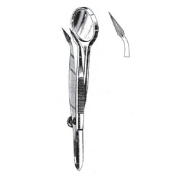 [RF-314-12] Splinter Forceps with Mirror 12cm