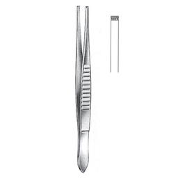 [RF-174-13] USA Model Tissue Forceps, 4x5 Teeth, 13cm