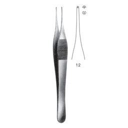 [RF-198-18] Jefferson Tissue Forceps, 1x2 Teeth, 18cm