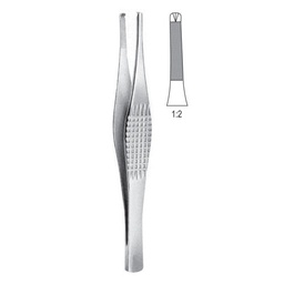 [RF-208-18] Ramsay Tissue Forceps, 1x2 Teeth, 18cm