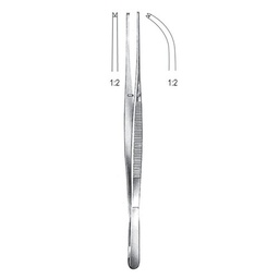 [RF-240-17] Taylor Tissue Forceps, 1x2 Teeth, Cvd, 17.5cm