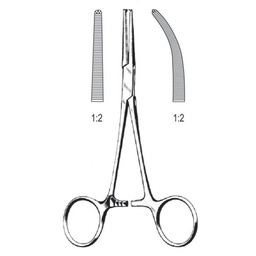 [RG-168-14] Crile Artery Forceps, 1x2 Teeth, Str, 14cm