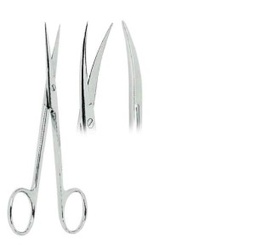 [RDB-641-12] Gum Scissors Curved Fig. 2