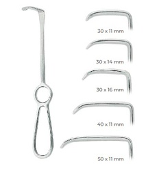 [RDF-293-05] Retractors (Langenbeck 21cm) mm. 50x11