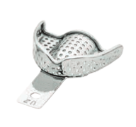 [RDJ-404-02] High Grip Perforated S.S. Impression Trays, XS, U2, 64x51mm