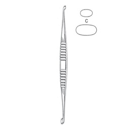 [RO-292-03] Volkmann Bone Curettes, 21.5cm, Fig. C