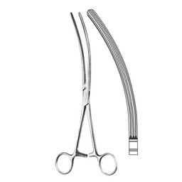 [RAA-196-25] Mayo-Robson-Atrauma Intestinal And Stomach Clamps, Curved, 25cm