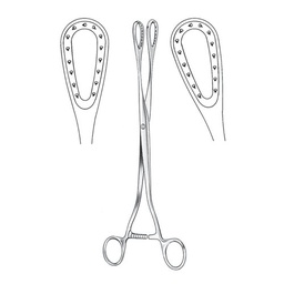 [RAF-192-27] Saenger Uterine Haemostasis Forceps, Curved, 27cm