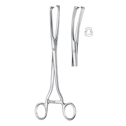 [RAE-416-08] Museux Tenaculum Forceps, 24cm (Curved Sideway) 8 mm