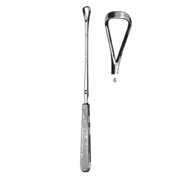 [RAE-546-06] Sims Uterine Curettes, Sharp, 25cm