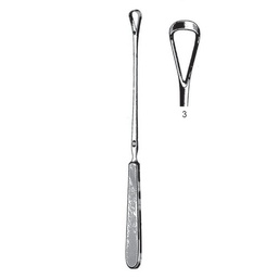 [RAE-548-03] Sims Uterine Curettes, Blunt, 25cm