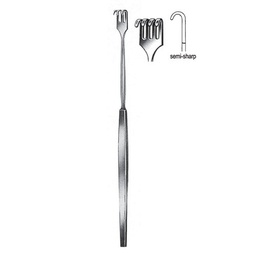 [RI-140-04] Retractor, Semi Sharp, 4 Prongs, 16cm