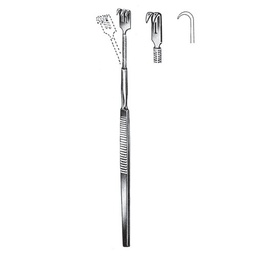 [RI-146-02] Flexible Retractor, Sharp, 2 Prongs, 16cm